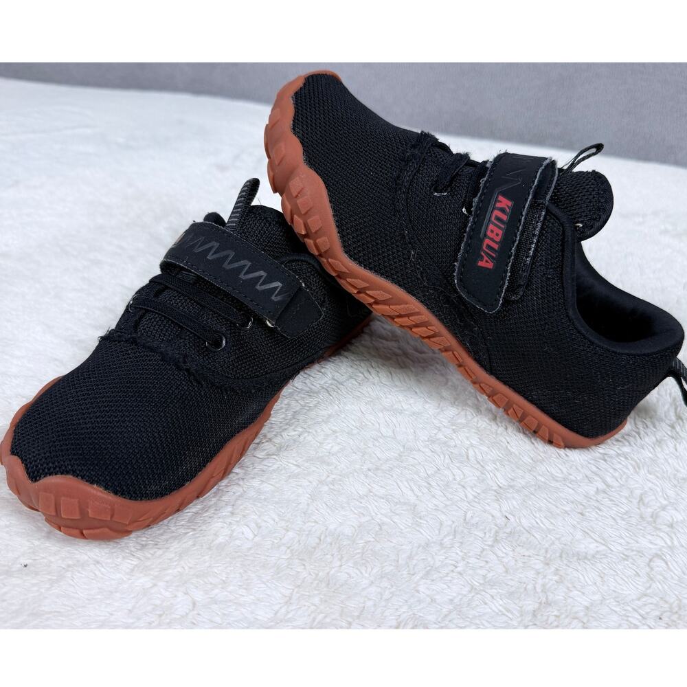 KUBUA Kids Sneakers Black Red Athletic Shoes EU 34 US 2Y Unisex